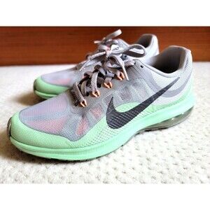 Nike Air MAX DYNASTY 2 Womens Running Sneakers Gray Mint Green 852445-005, 8 EUC